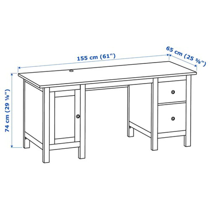 楽天市場】[IKEA/イケア/通販]HEMNES ヘムネス デスク, ホワイト 