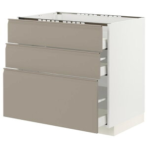 [IKEA/CPA/ʔ]METOD g[h / MAXIMERA }LV[ x[XLrlbg Rp/oO3/o3, zCg/Ebv[ }bg_[Nx[W[8](a)(99492503)