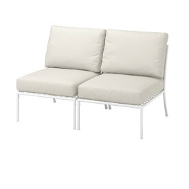 [IKEA/イケア/通販]SEGERON セーゲローン 2人掛けソファ 屋外用, ホワイト/ベージュ/フローソーン/デューヴホルメン ベージュ[10](a)(69523563)
