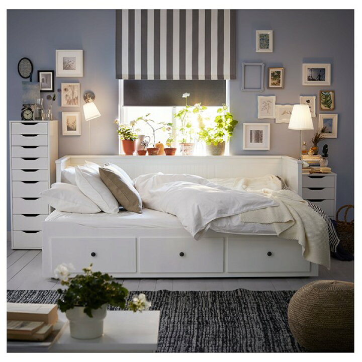 楽天市場】[IKEA/イケア/通販]HEMNES ヘムネス デイベッド 引き出し3 