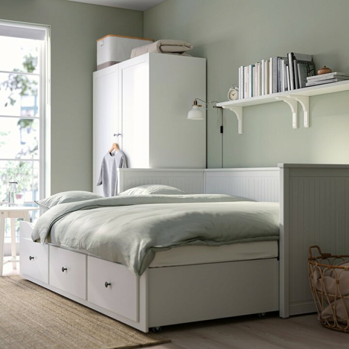 楽天市場】[IKEA/イケア/通販]HEMNES ヘムネス デイベッド 引き出し3  