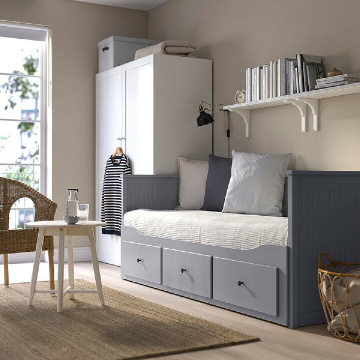 楽天市場】[IKEA/イケア/通販]HEMNES ヘムネス デイベッド 引き出し3  