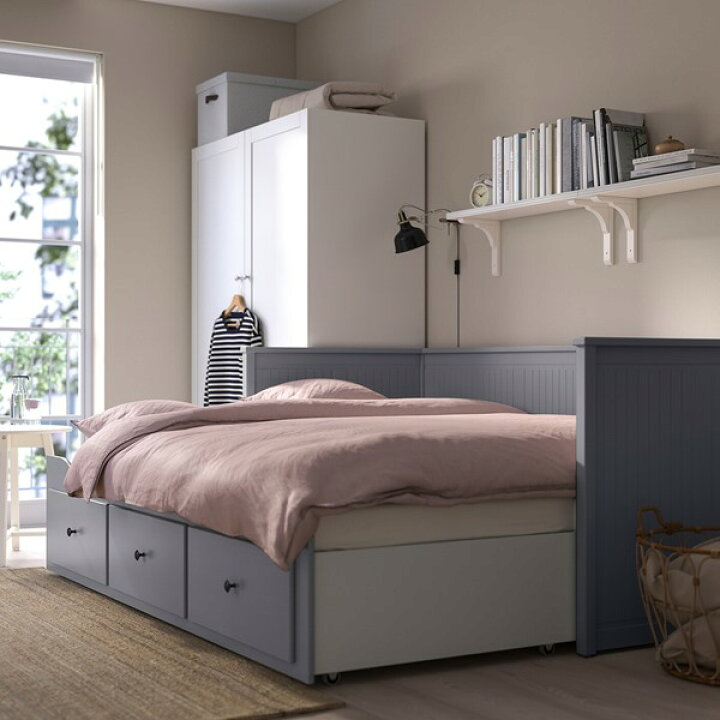 楽天市場】[IKEA/イケア/通販]HEMNES ヘムネス デイベッド 引き出し3  