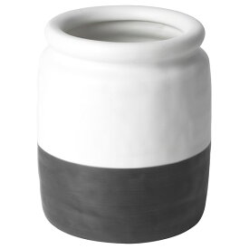 [IKEA/イケア/通販]GODTAGBAR グドタグバル 花瓶, セラミック グレー/ホワイト[A](a)(70567221)