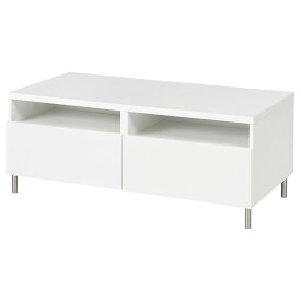 [IKEA/イケア/通販]BESTA ベストー コーヒーテーブル引き出し付き, ホワイト/セルスヴィーケン/オサルプ ハイグロス/ホワイト[15](a)(29509658)