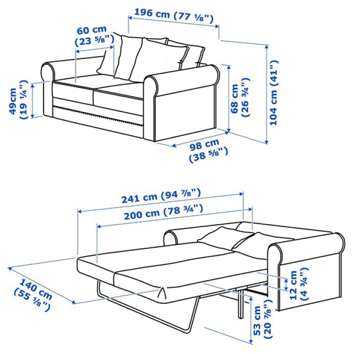 楽天市場】[IKEA/イケア/通販]GRONLID グローンリード 2人掛けソファ 