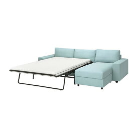 [IKEA/イケア/通販]VIMLE ヴィムレ 3人掛けソファベッド 寝椅子付き, ワイドアームレスト付き/サクセマーラ ライトブルー[10](a)(49537212)