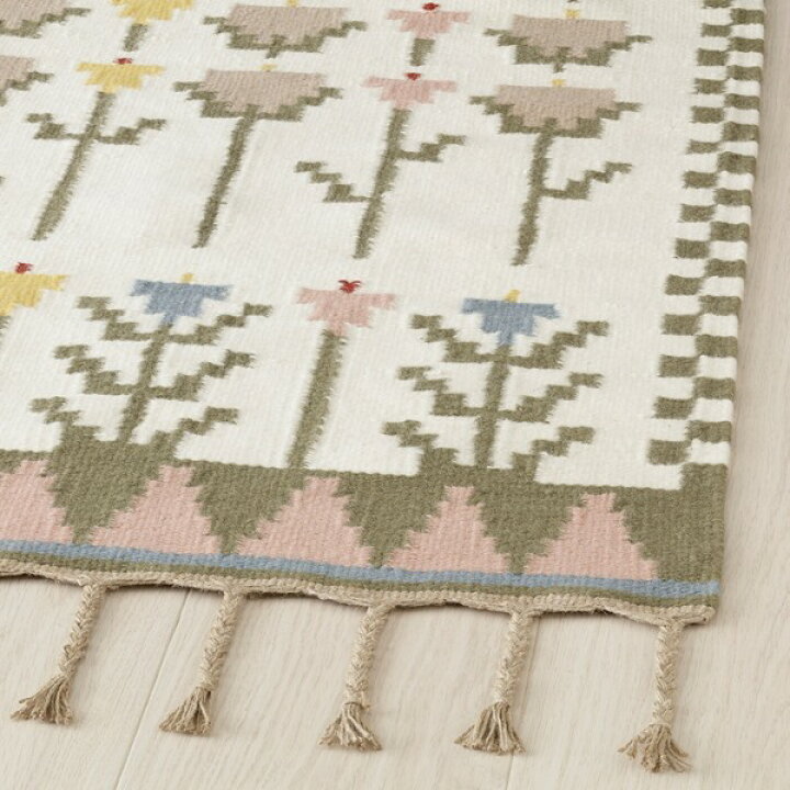 楽天市場】[IKEA/イケア/通販]FODERLOSTA フォデルロスタ ラグ 平織り 