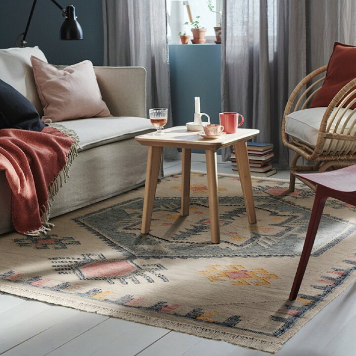 楽天市場】[IKEA/イケア/通販]KNYLHAVRE クニルハーヴレ ラグ 平織り 