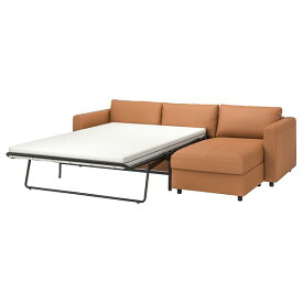 [IKEA/イケア/通販]VIMLE ヴィムレ 3人掛けソファベッド 寝椅子付き, グラン/ボームスタード ゴールデンブラウン[7](a)(99477362)