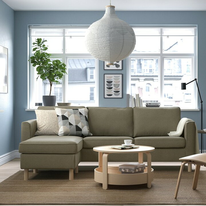 楽天市場】[IKEA/イケア/通販]PARUP ペルプ 3人掛けソファ 寝椅子付き 