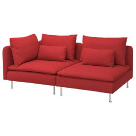 [IKEA/イケア/通販]SODERHAMN ソーデルハムン 3人掛けソファ, オープンエンド/トネルード レッド[4](a)(59514465)