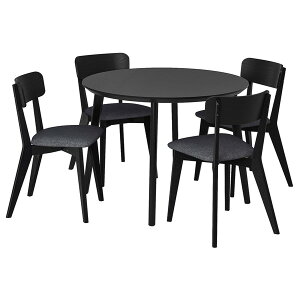 [IKEA/�C�P�A/�ʔ�]LISABO ���[�T�{�[ / LISABO ���[�T�{�[ �e�[�u�����`�F�A4�r, �u���b�N/�^���~�[�� �u���b�N/�O���[[5](a)(59554908)