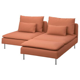 [IKEA/イケア/通販]SODERHAMN ソーデルハムン 2人掛けソファ 寝椅子付き, ケーリンゲ 赤茶色[4](a)(09514566)