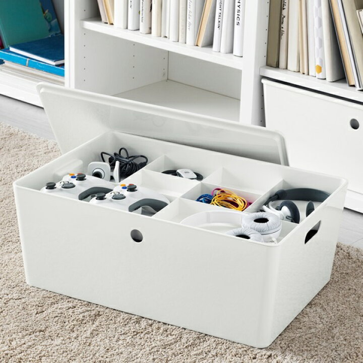 楽天市場】[IKEA/イケア/通販]KUGGIS クッギス ふた付きボックス 