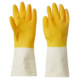 [IKEA/イケア/通販]RINNIG リンニング 掃除用手袋, ブライトイエロー/オフホワイト[A](90565853)