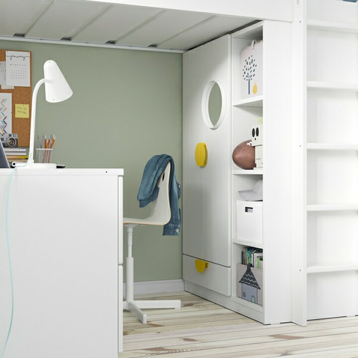 楽天市場】[IKEA/イケア/通販]SMASTAD スモースタード ロフトベッド 