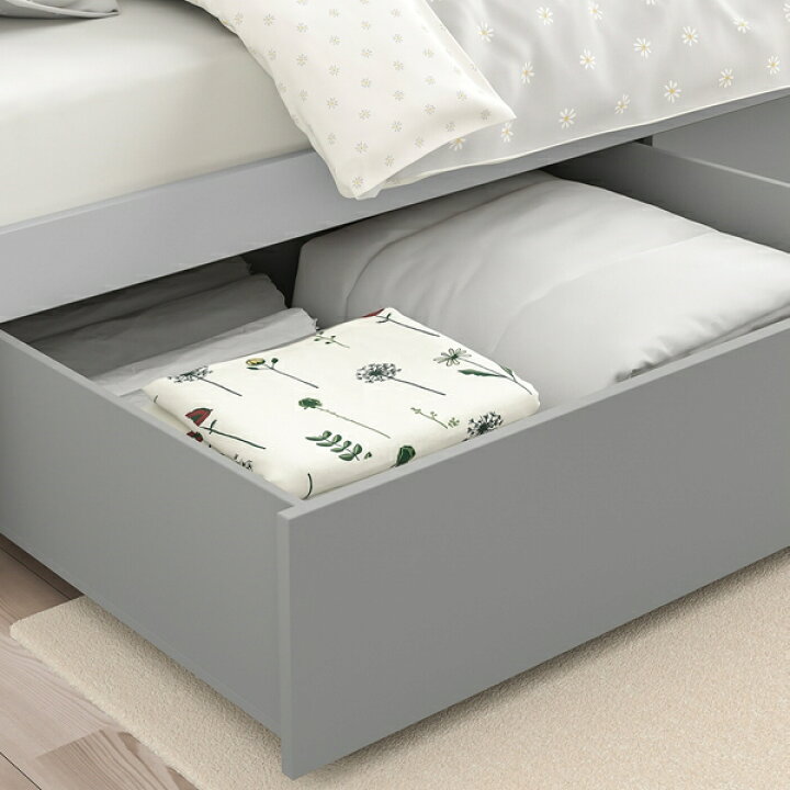 楽天市場】[IKEA/イケア/通販]SMYGA スミガ ベッドフレーム 収納付き 