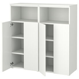 [IKEA/イケア/通販]SMASTAD スモースタード / PLATSA プラッツァ 収納コンビネーション, ホワイト/ホワイト 棚板6枚付[22](99555604)
