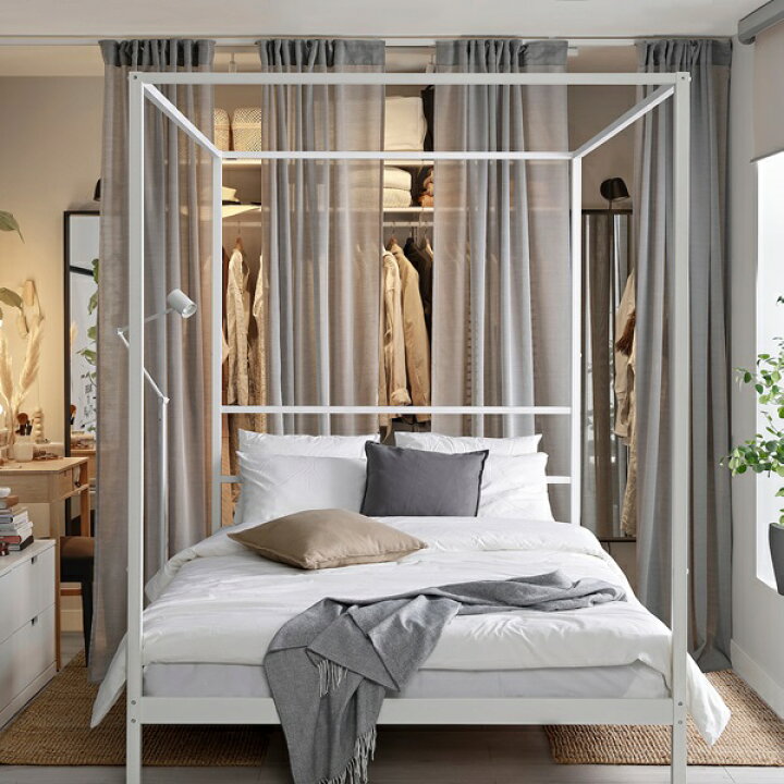 楽天市場】[IKEA/イケア/通販]VITARNA ヴィタルナ 四柱付きベッド 