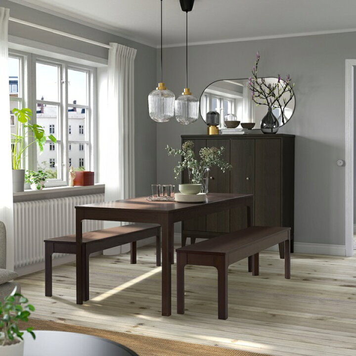 楽天市場】[IKEA/イケア/通販]EKEDALEN エーケダーレン ベンチ, ダーク 