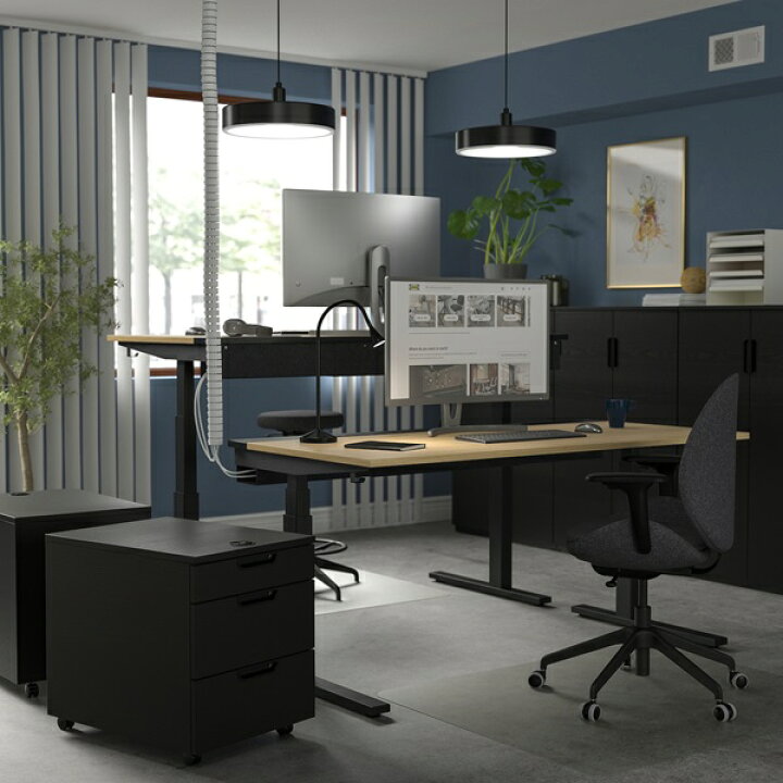 楽天市場】[IKEA/イケア/通販]MITTZON ミッツォーン デスク 昇降式 