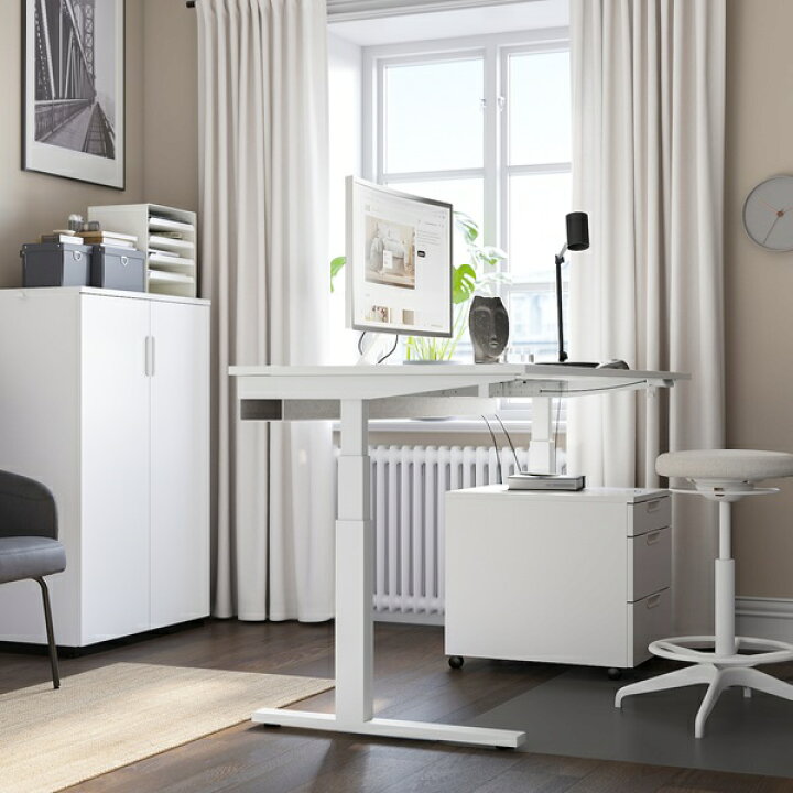 楽天市場】[IKEA/イケア/通販]MITTZON ミッツォーン デスク 昇降式 