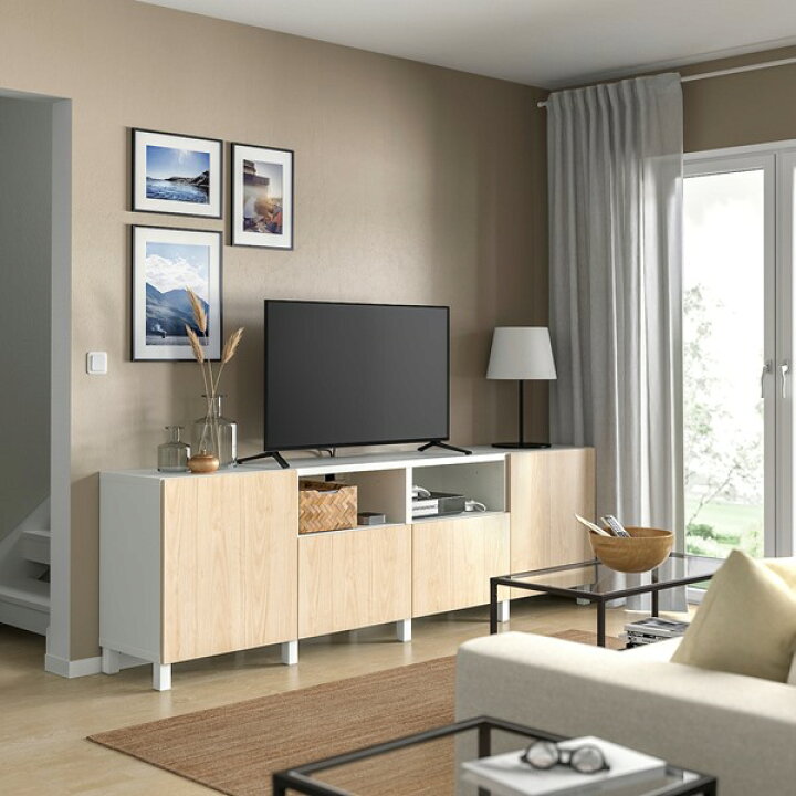 楽天市場】[IKEA/イケア/通販]BESTA ベストー テレビ台 扉&引き出し 