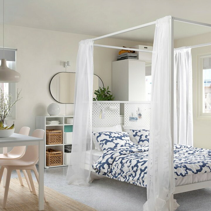 楽天市場】[IKEA/イケア/通販]VITARNA ヴィタルナ 四柱付きベッド 