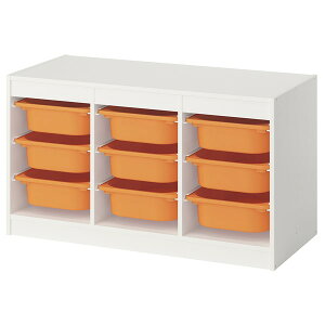 [IKEA/�C�P�A/�ʔ�]TROFAST �g���t�@�X�g ���[�R���r�l�[�V����, �z���C�g/���C�g�I�����W[10](d)(99584526)