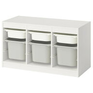 [IKEA/イケア/通販]TROFAST トロファスト 収納コンビネーション, ホワイト ホワイト/グレー[7](d)(795845…