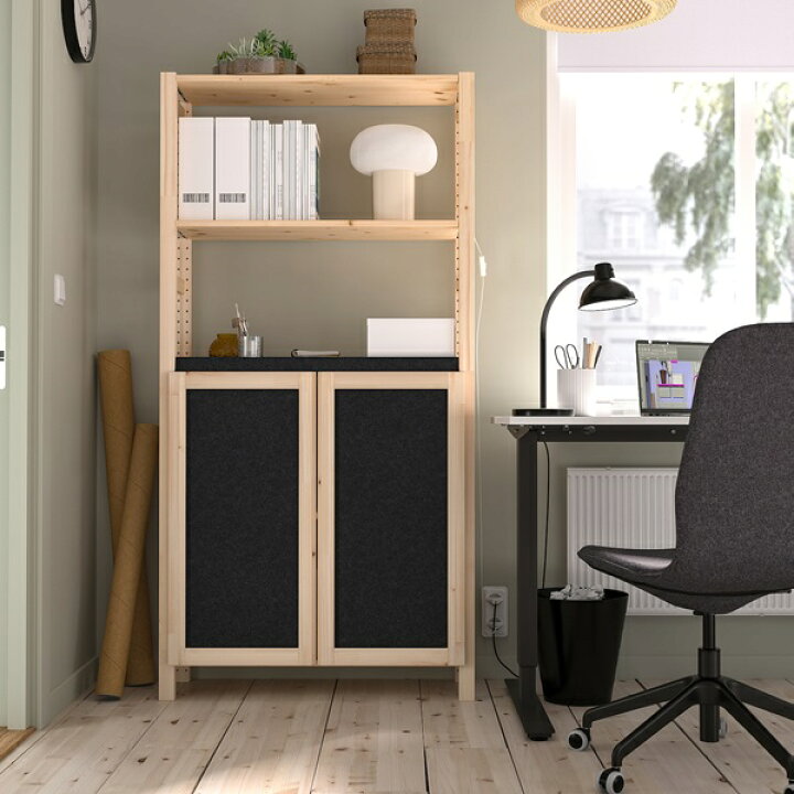 楽天市場】[IKEA/イケア/通販]IVAR イーヴァル シェルフユニット, 扉2 