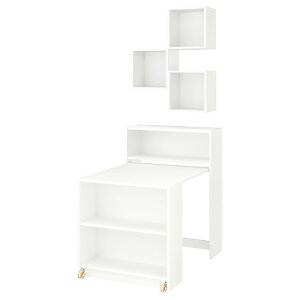 [IKEA/CPA/ʔ]BILLY r[ / EKET G[Pg {IRrl[V ܂肽ݎe[ut, zCg, 80x106 cm[8](d)(79590665)