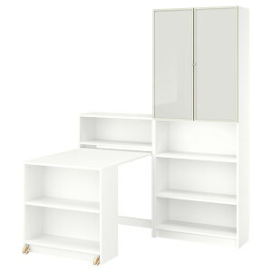 [IKEA/CPA/ʔ]BILLY r[ / HOGBO z[O{[ {IRrl[V ܂肽ݎe[ut, zCg, 160x202 cm[5](d)(79590745)