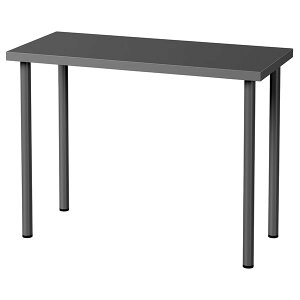 [IKEA/CPA/ʔ]LINNMON  / ADILS IfBX e[u, _[NO[, 100x45 cm[5](c)(09590206)