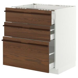 [IKEA/CPA/ʔ]METOD g[h / MAXIMERA }LV[ x[XLrlbg Rp/oO3/o3, zCg/Xe[X^ _[NuE AbVޓ˂, 75x60x80 cm[8](4960308
