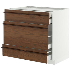 [IKEA/CPA/ʔ]METOD g[h / MAXIMERA }LV[ x[XLrlbg oO3/o4t, zCg/Xe[X^ _[NuE AbVޓ˂, 90x60x80 cm[9](79603074)