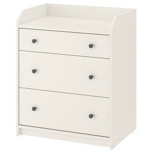 [IKEA/CPA/ʔ]HAUGA nEK `FXgio×3j, zCg, 70x46x84 cm[EE](00581522)