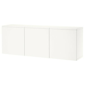 [IKEA/�C�P�A/�ʔ�]BESTA �x�X�g�[ �ǎ��t�����L���r�l�b�g�R���r�l�[�V����, �z���C�g/���F�X�e�����B�[�P�� �z���C�g, 180x42x64 cm[15](a)(89597237)