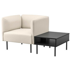 [IKEA/�C�P�A/�ʔ�]LILLEHEM �����w�� �p�[�\�i���`�F�A �T�C�h�e�[�u���t��, ���B�[�X�� �x�[�W��/���^��[10](a)(19536313)