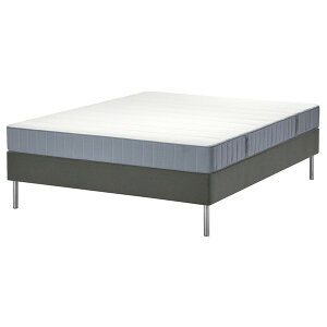 [IKEA/�C�P�A/�ʔ�]LYNGOR �����S�[�� ���̂��x�b�h �}�b�g���X�t��, ���F�X�e���C ������/���C�g�u���[ �_�[�N�O���[, 140x200 cm[5](a)(09608579)