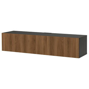 [IKEA/�C�P�A/�ʔ�]BESTA �x�X�g�[ �e���r�� ���t��, �u���b�N�u���E��/���b�v���B�[�P�� �E�H�[���i�b�g��, 180x42x38 cm �e���r�{�[�h ���[�{�[�h �� �k�� [11](a)(89612172)