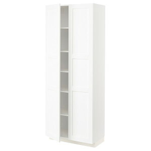 [IKEA/�C�P�A/�ʔ�]METOD ���g�[�h �n�C�L���r�l�b�g �I��/��2���t��, �z���C�g �G���R�[�s���O/�z���C�g �ؖڒ�, 80x41x200 cm[9](a)(59474068)
