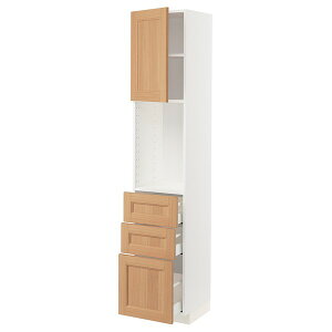 [IKEA/�C�P�A/�ʔ�]METOD ���g�[�h / MAXIMERA �}�L�V���[�� �n�C�L���r�l�b�g �I��/�����o��3�t��, �z���C�g/���F�[�h�n���� �I�[�N, 40x41x200 cm[10](a)(19438845)