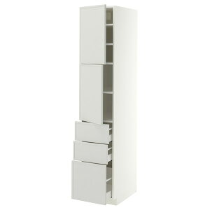 [IKEA/�C�P�A/�ʔ�]METOD ���g�[�h / MAXIMERA �}�L�V���[�� �n�C�L���r�l�b�g ��2���{�����o��3�t��, �z���C�g/�A�X�v�E�b�f�� ���C�g�O���[, 40x60x200 cm[13](a)(39604886)