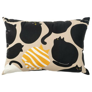 [IKEA/�C�P�A/�ʔ�]SANDMOTT �T���h���b�g �N�b�V����, �x�[�W�� �u���b�N/�l�R�͗l, 35x50 cm[D](90624386)