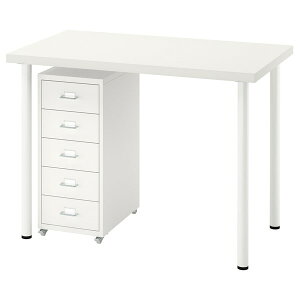 [IKEA/�C�P�A/�ʔ�]LINNMON/ADILS ��������/�I�f�B���X / HELMER �w������ �f�X�N&���[ �R���r�l�[�V����, �z���C�g[6](09620741)