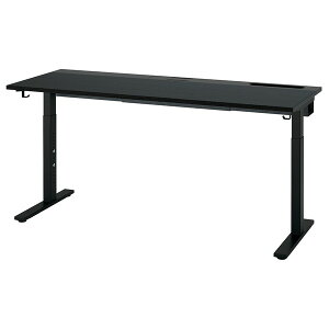 [IKEA/�C�P�A/�ʔ�]MITTZON �~�b�c�H�[�� �f�X�N, �u���b�N�X�e�C���A�b�V���ޓ˂���/�u���b�N, 160x60 cm[3](79529055)