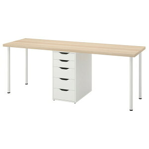 [IKEA/�C�P�A/�ʔ�]LAGKAPTEN ���O�J�v�e�� / ALEX �A���N�X �f�X�N, �z���C�g�X�e�C���I�[�N/�z���C�g, 200x60 cm[6](89607670)