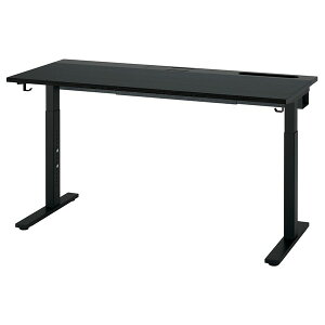 [IKEA/�C�P�A/�ʔ�]MITTZON �~�b�c�H�[���f�X�N, �u���b�N�X�e�C���A�b�V���ޓ˂���/�u���b�N,140x60 cm[3](c)(99528045)